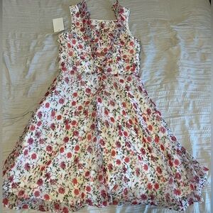 Kids floral dress size 14 (runs small)